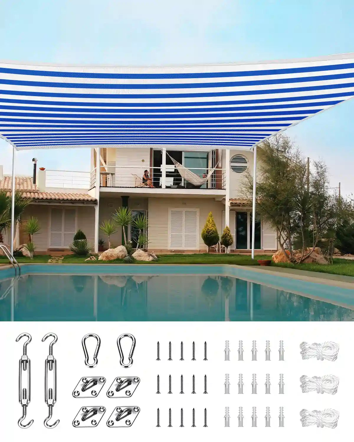 White and Blue