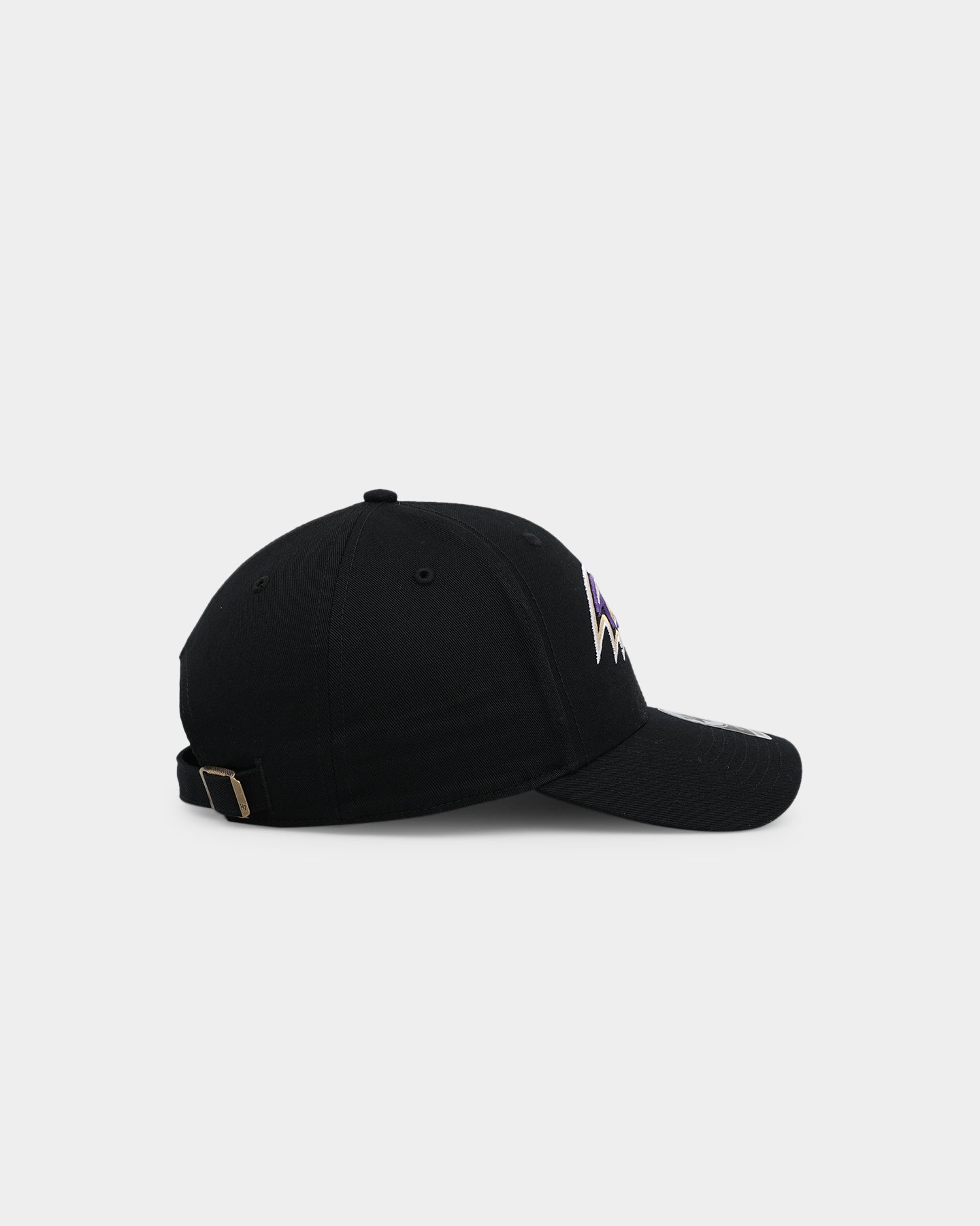 47 Brand Baltimore Ravens MVP Strapback Black Adjustable Hat - Official NFL Team Logo Cap for Men & Women - Perfect for Football Games, Tailgating & Fan Gear Collection