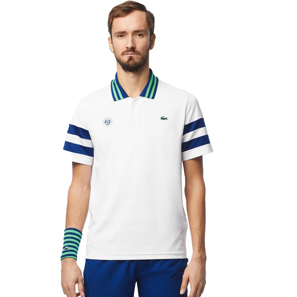 Men's Roland Garros Tennis Polo Shirt - Official Daniil Medvedev Collection - Breathable Performance Fabric for Tennis & Casual Wear