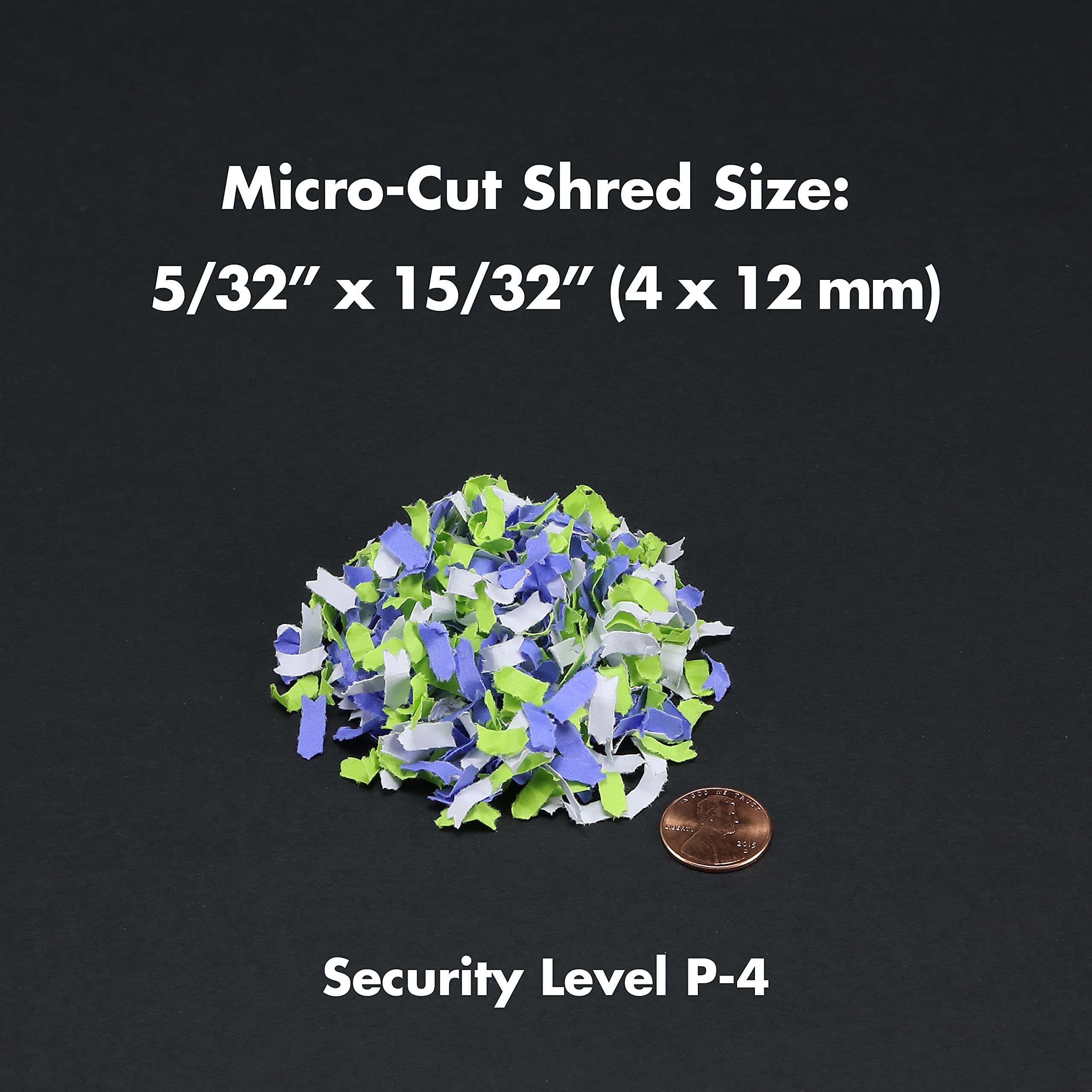 Aurora Professional 12-Sheet Micro-Cut Paper Shredder - High Security CD & Credit Card Shredder with 60 Min Continuous Run Time - Ideal for Office, Home & Business Document Security