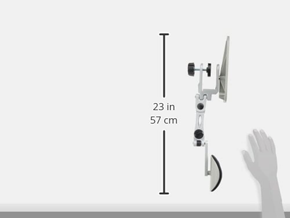Ergonomic Arm Stand Computer Armrest (EG-ErgoArm) - Silver, 12.1 x 8.8 x 5.6 Inches - Perfect for Office, Gaming & Home Workspace Comfort