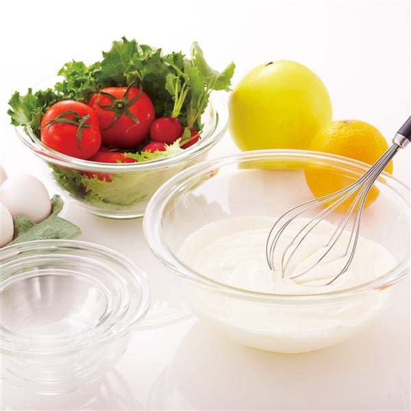 Iwaki Heat Resistant Glass Mixing Bowl - 4.5QT Tempered Borosilicate Glass Bowl for Baking, Cooking & Food Storage - Microwave, Oven & Freezer Safe - Perfect for Meal Prep, Mixing Dough & Serving Dishes