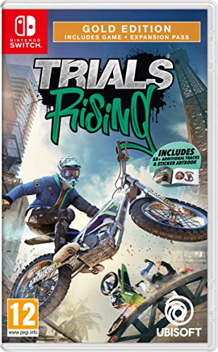 Trials Rising - Gold Edition for Nintendo Switch | Includes 55+ Bonus Tracks & Sticker Artbook | Extreme Motorcycle Racing Game for Adventure & Multiplayer Fun