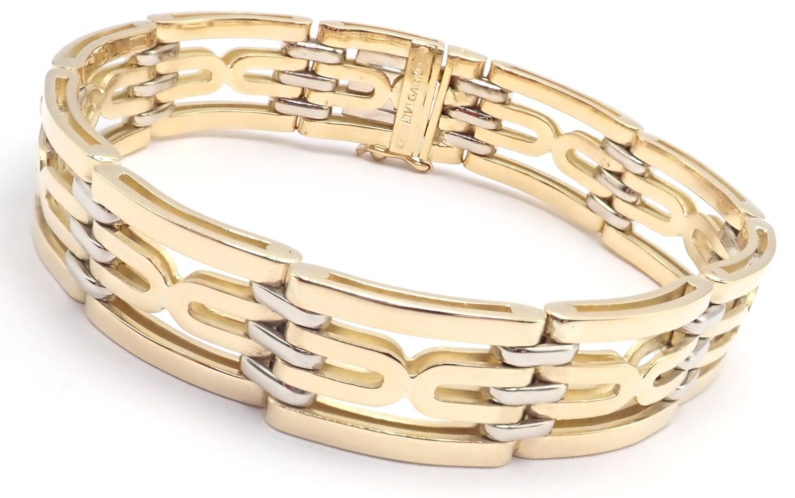 Authentic Vintage Bvlgari 18k Yellow Gold Link Bracelet for Women - Luxury Italian Jewelry Gift for Anniversary, Birthday & Special Occasions