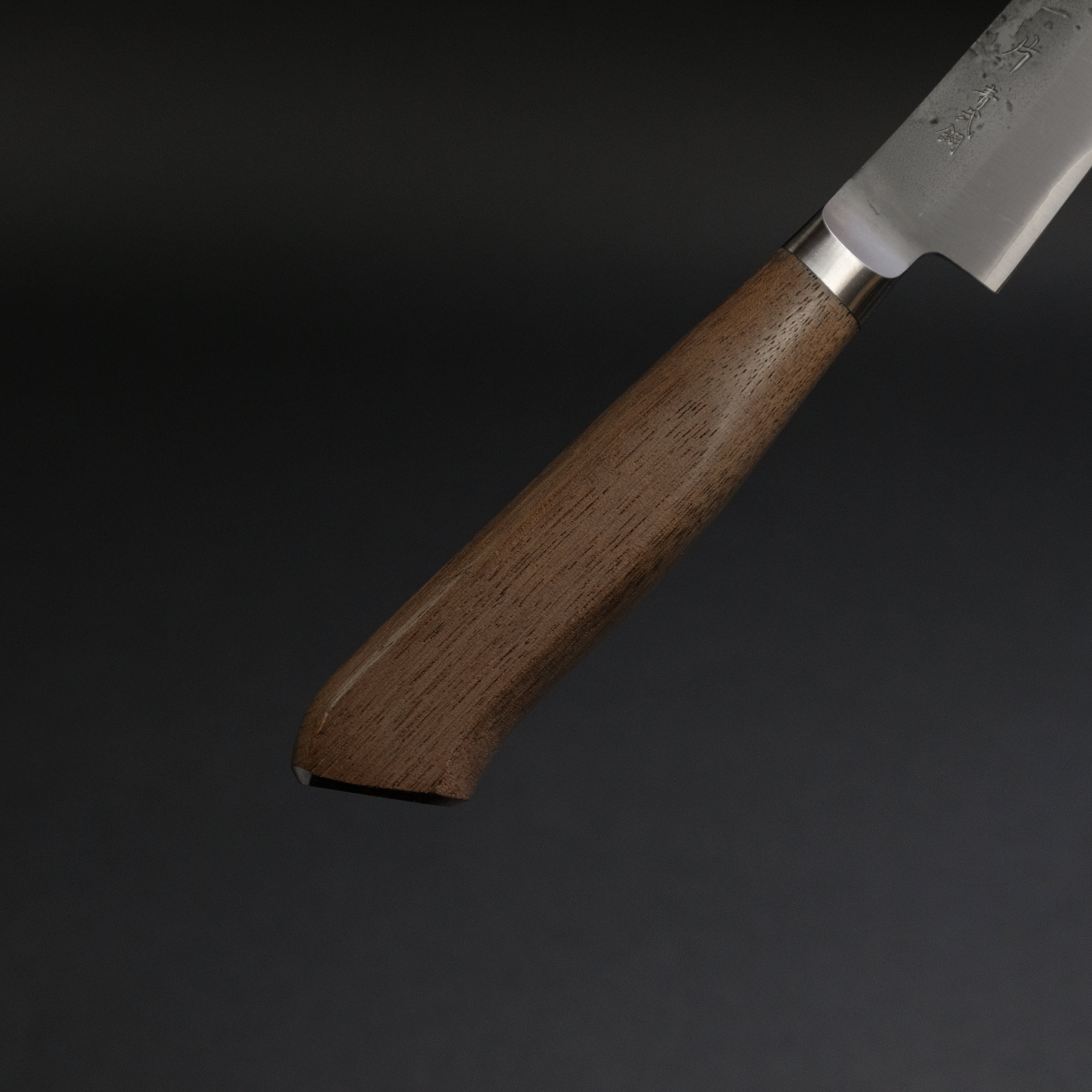 Hitohira TD Blue #2 Stainless Clad Nashiji Yo Paring Knife 90mm with Walnut Handle - Perfect for Fruit Peeling, Vegetable Slicing & Kitchen Prep
