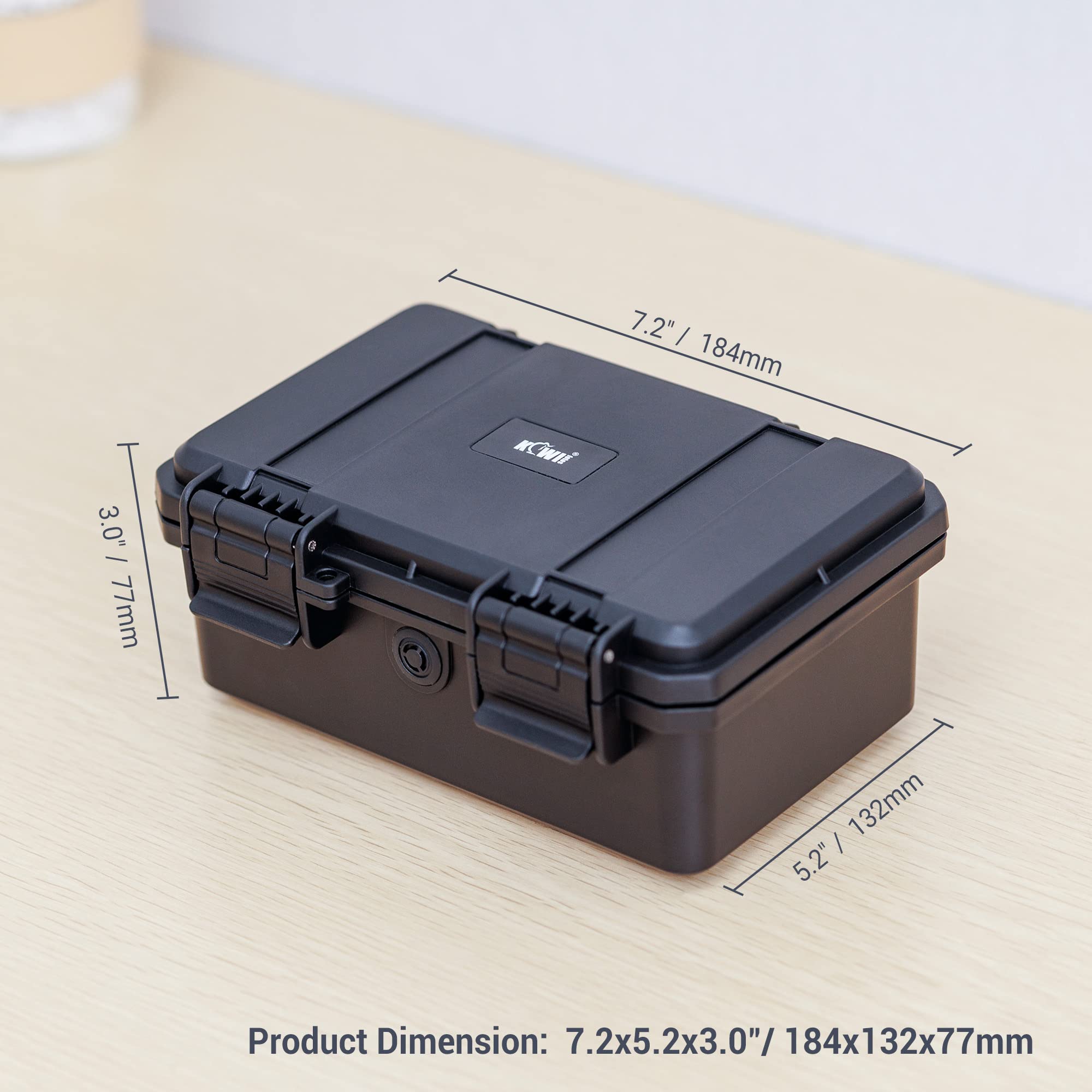 KIWIFOTOS 58 Slots AA AAA Battery Organizer Case with Built-in Tester - IP67 Waterproof Battery Storage Container with Button Battery Box - Perfect for Household, Camping, Emergency Kits & Outdoor Gear Organization