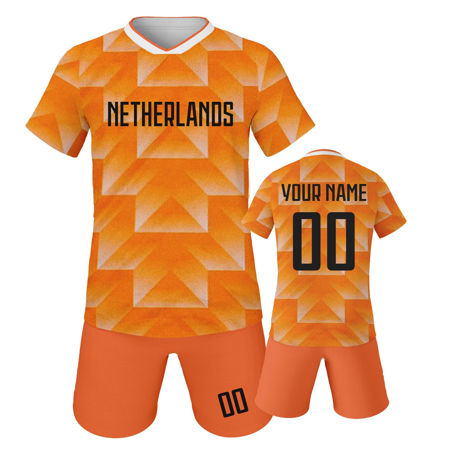 Custom Kids Soccer Jersey Set - National Team Football Kit with Shorts for Boys & Girls - Perfect Gift for Young Soccer Fans - Ideal for Matches, Training & Fan Support