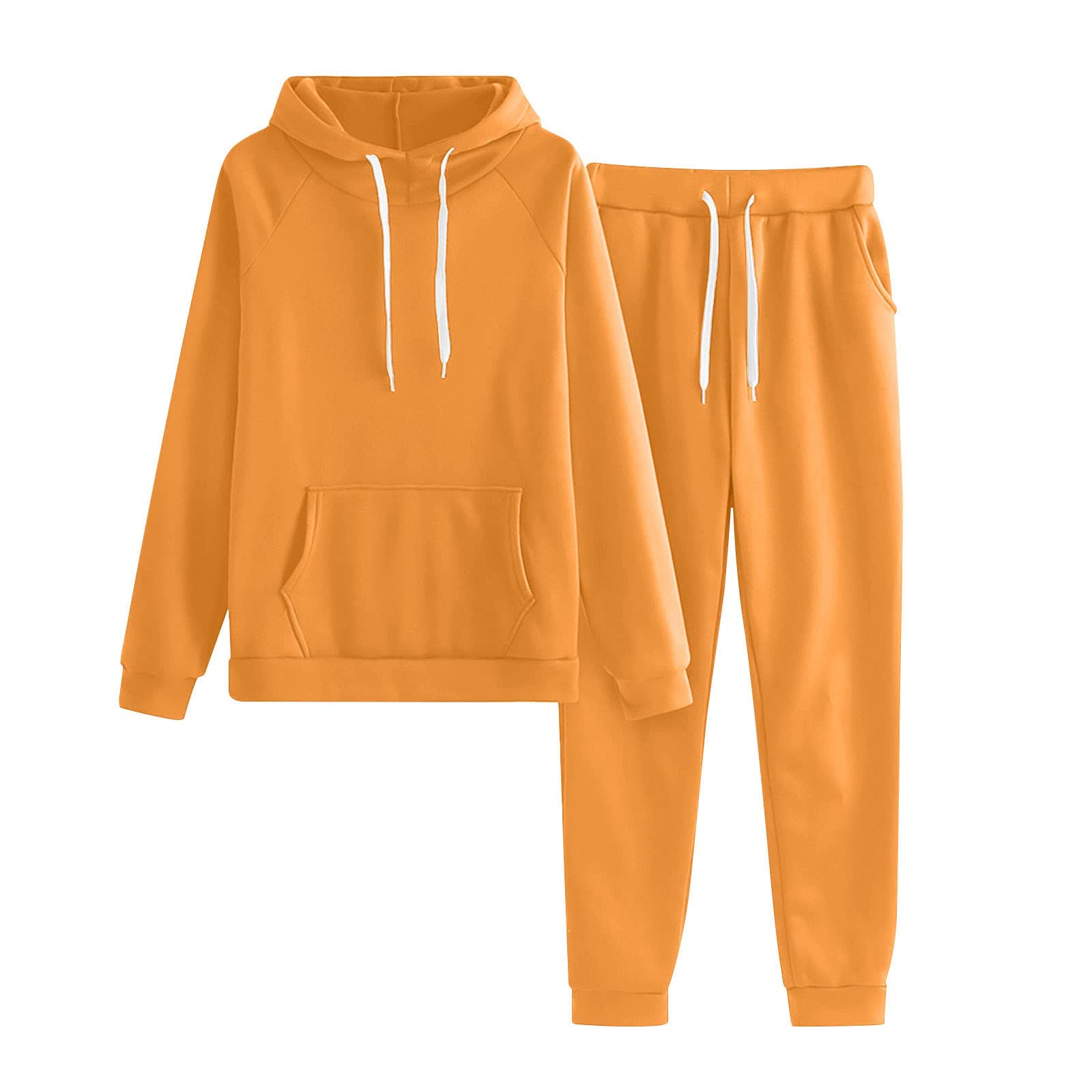 YAFINMO Women's 2-Piece Oversized Sweatsuit Set - Baggy Lounge Pants & Hoodie with Pockets | Unisex Casual Outfit for Fall, Winter & Home Relaxation | Perfect for Lounging, Yoga & Streetwear Fashion