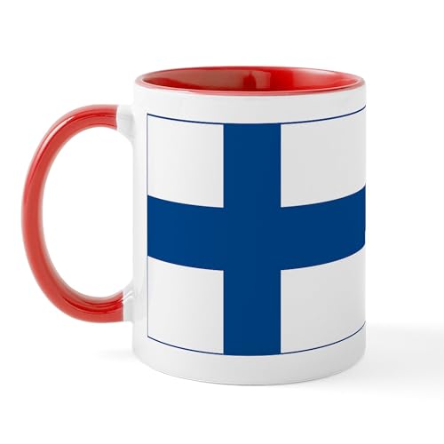 White/Red Inside - Finland Flag Mug