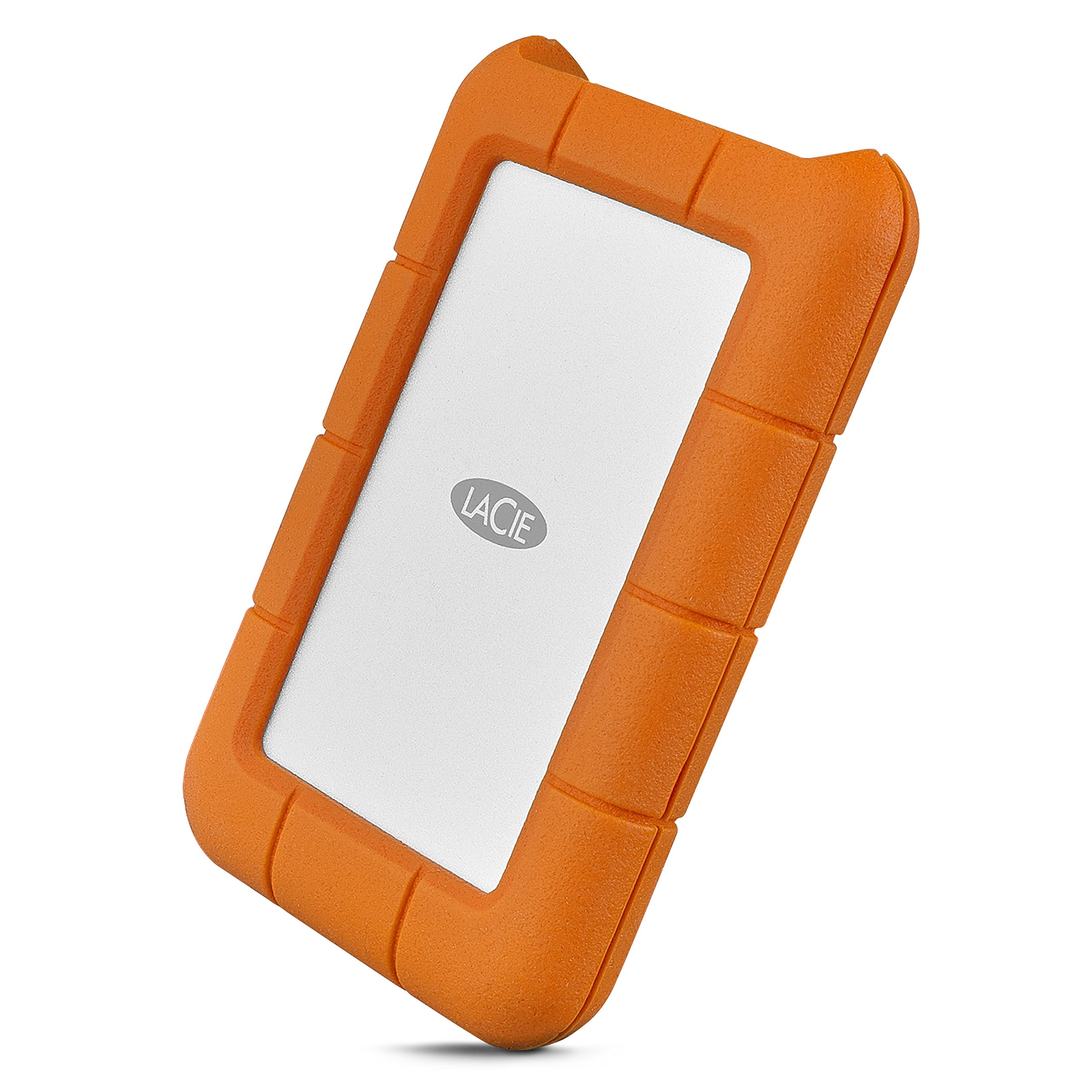 LaCie Rugged USB-C 5TB External Hard Drive - Shockproof, Water & Dust Resistant Portable HDD for Mac, PC, Laptop & Desktop | USB 3.0/Type-C Fast Data Transfer | Perfect for Travel, Outdoor Work & Creative Professionals (Renewed) STFR5000800
