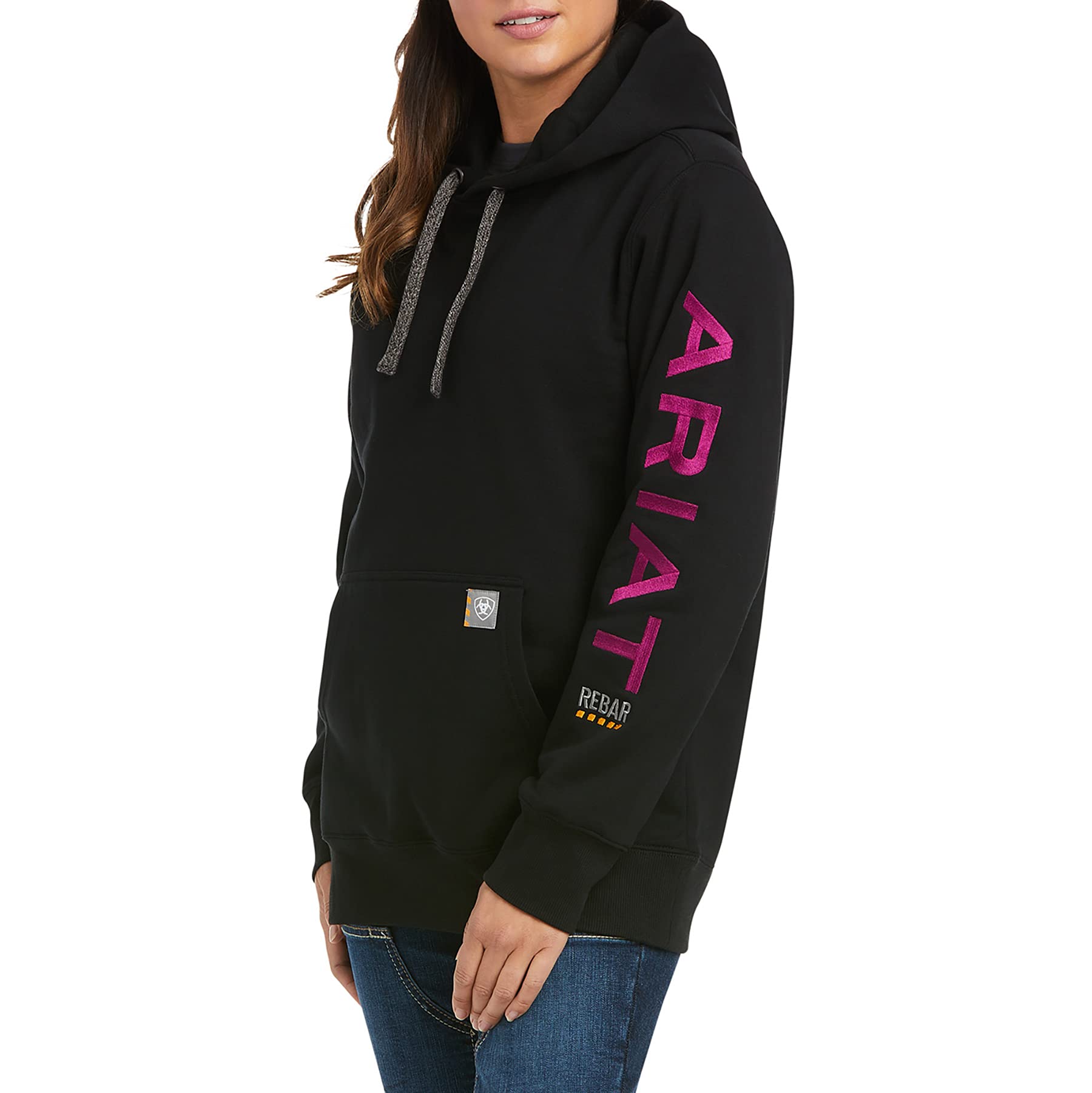 ARIAT Women's Rebar Graphic Hoodie - Soft Fleece Pullover with Stylish Print - Perfect for Casual Wear, Outdoor Activities & Workouts