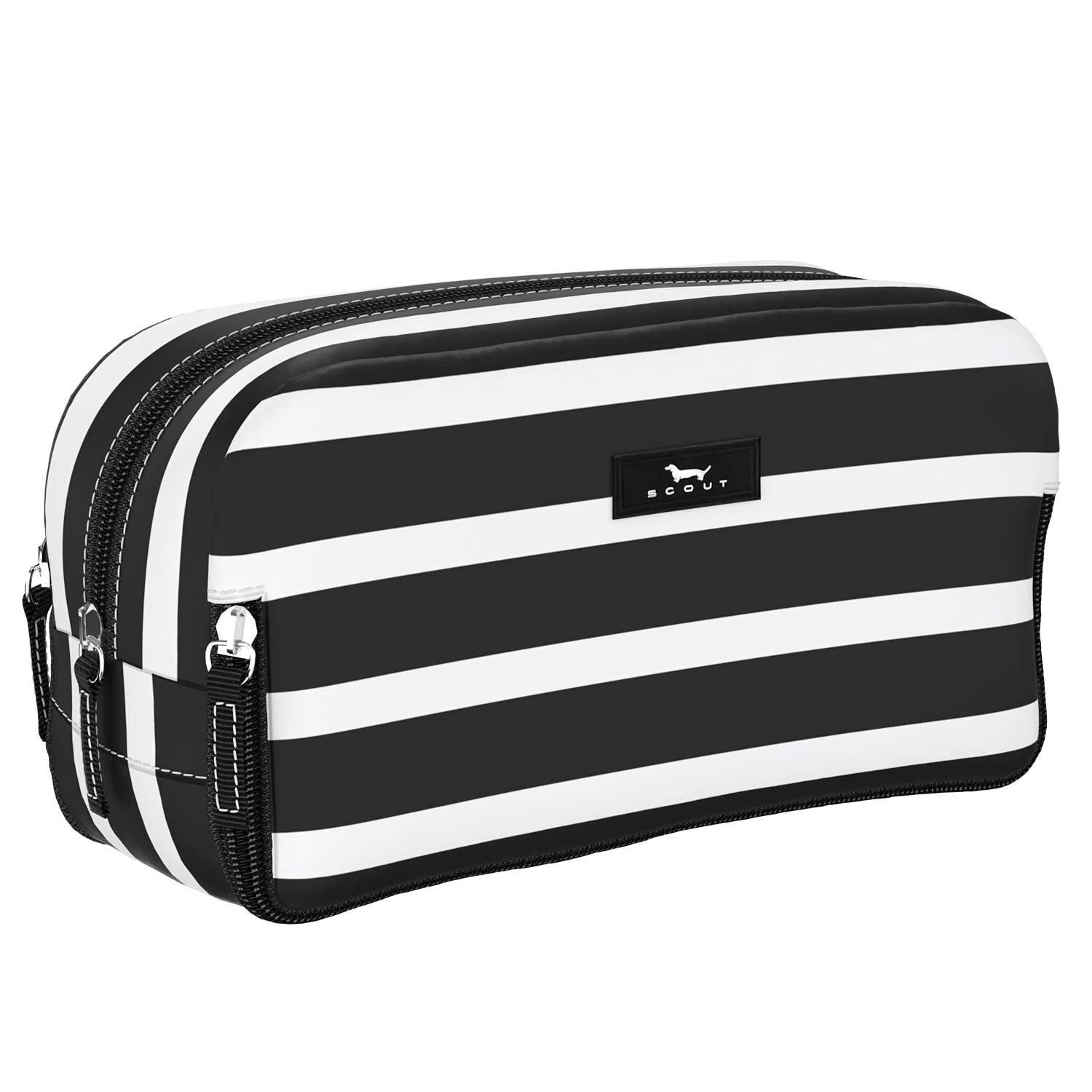 Scout 3-Way Travel Makeup Bag for Women - Waterproof Toiletry Organizer with 3 Zipper Compartments, Stands Upright & Easy to Clean - Perfect for Vacation, Gym & Daily Essentials Organization