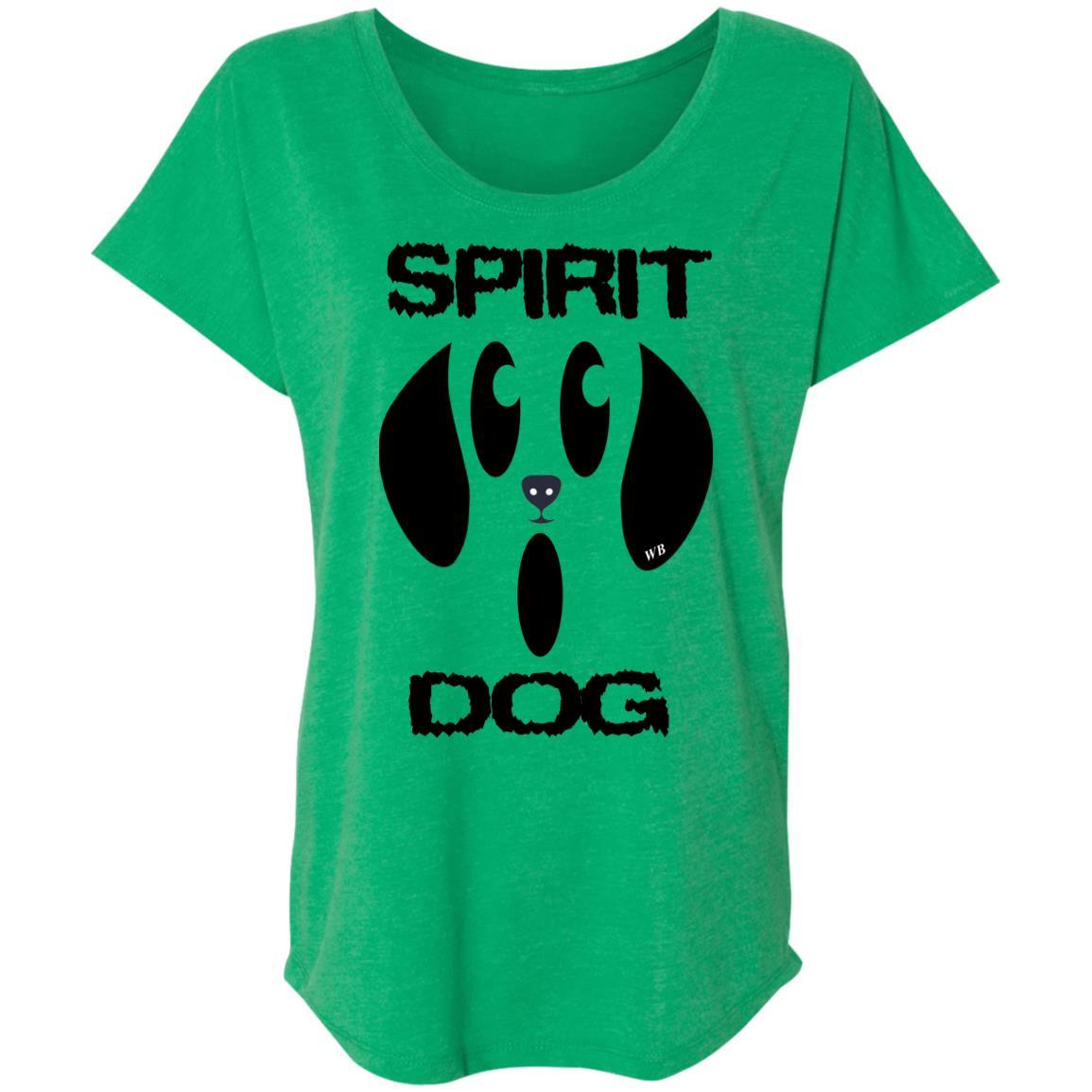 Spirit Dog Halloween Costume for Women - Stylish Triblend Dolman Sleeve Shirt | WineyBitches.Co | Perfect for Halloween Parties, Cosplay & Themed Events