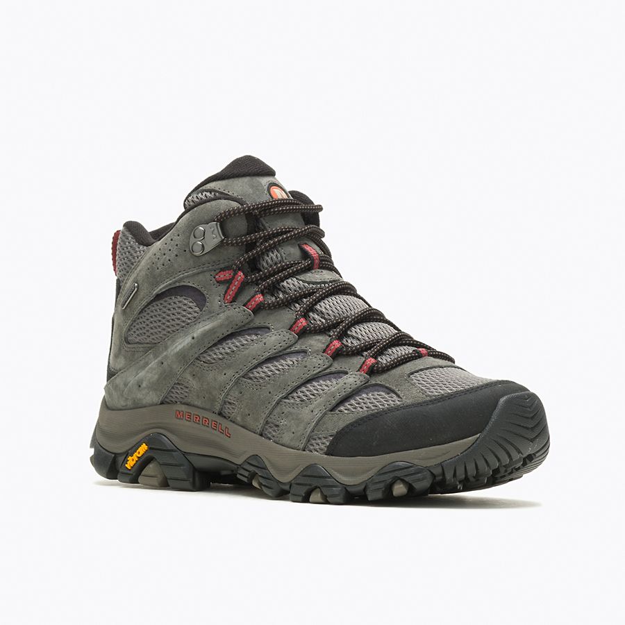 Merrell Moab 3 Mid WP Wide Waterproof Hiking Boots for Men - Durable Outdoor Shoes for Trail Walking, Camping & Backpacking Adventures