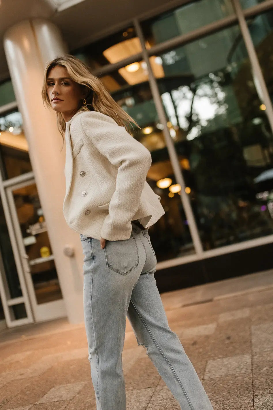 Elegant White Isabella Blazer for Women | Final Sale | Perfect for Office Wear, Business Meetings & Formal Events