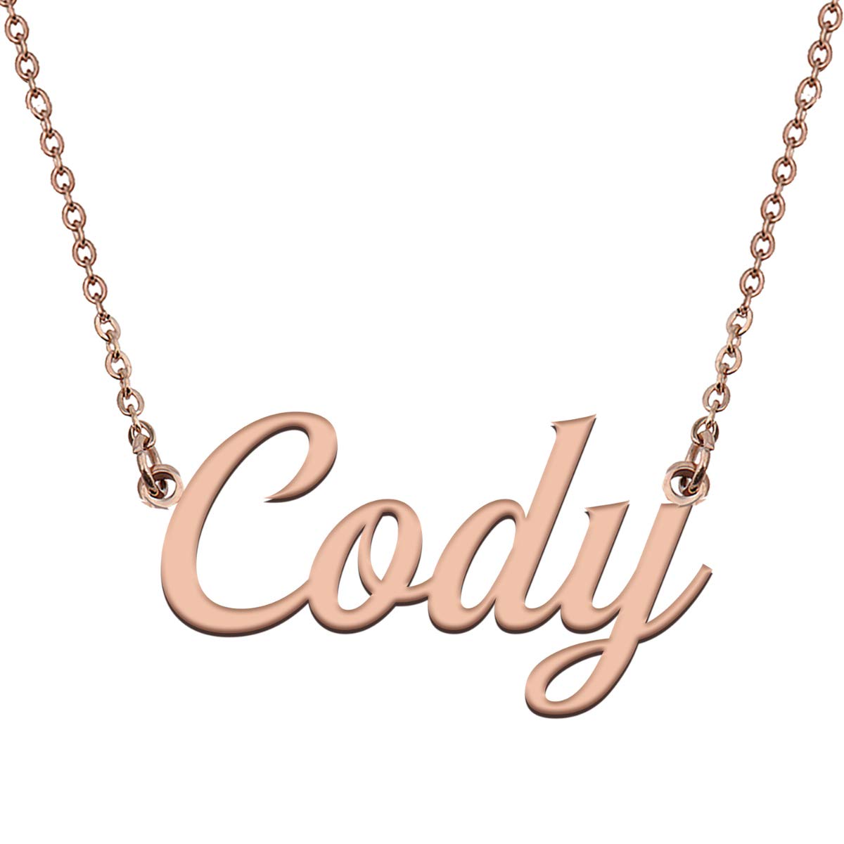 HUAN XUN Personalized Name Necklace for Women - Custom Engraved Mother's Jewelry Gift - Perfect for New Moms, Birthday, Anniversary & Special Occasions