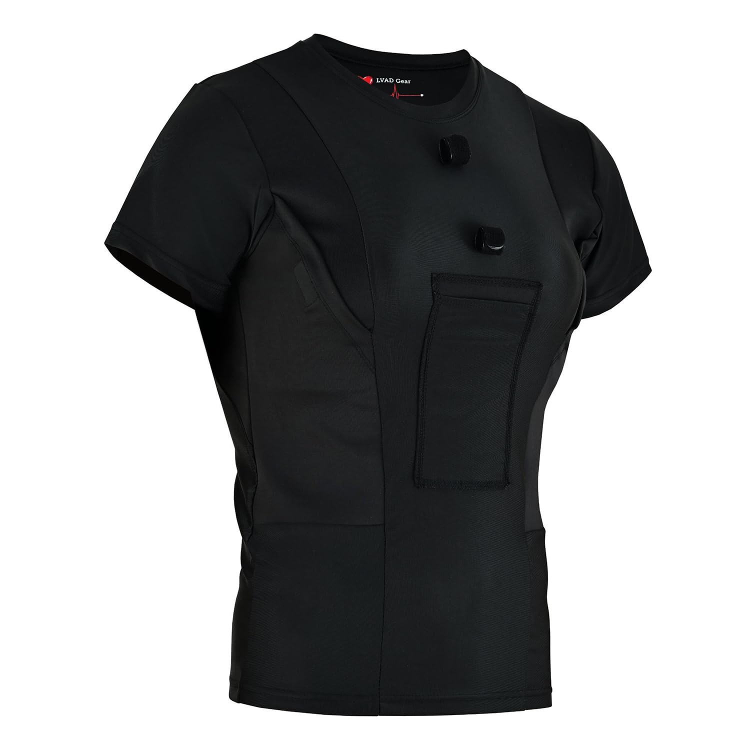 Women's HeartMate LVAD Shirt with Secure Controller & Battery Pockets - Durable Medical Wear for Heart Patients | Perfect for Daily Wear & Hospital Visits