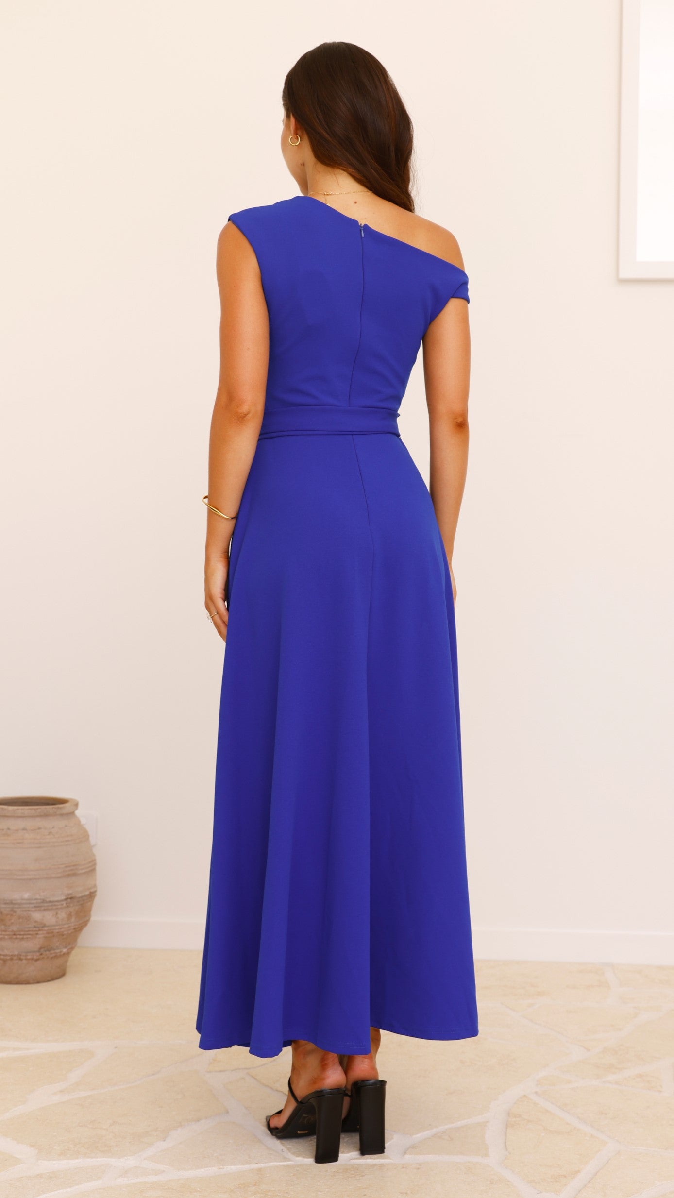 Gemma Maxi Dress in Cobalt Blue - Elegant Long Flowy Dress for Women | Perfect for Summer, Beach, Parties & Special Occasions