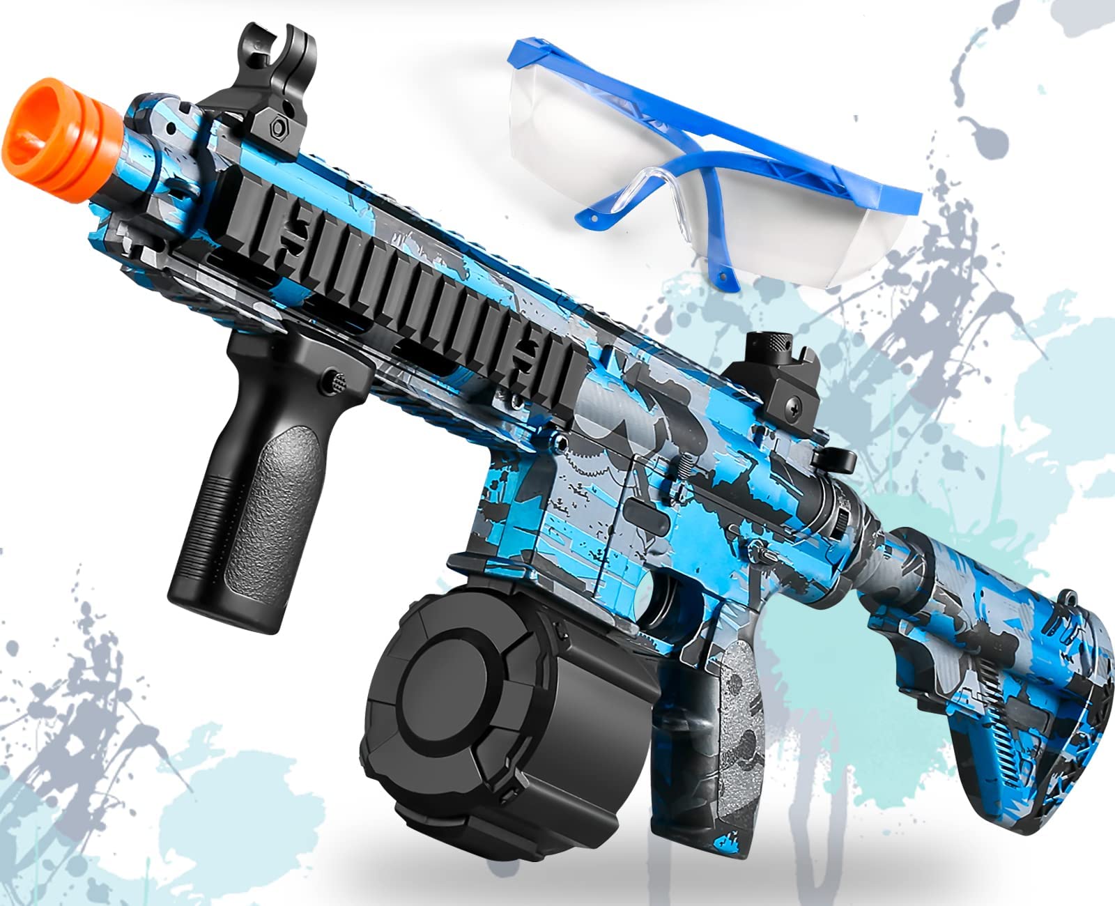 Electric Splatter M416 Gel Ball Blaster Toy - Full Automatic Water Bead Gun for Outdoor Games & Backyard Battles | Gel Ball Shooter for Kids & Adults | Perfect for Team Play, Birthday Parties, Camping & Outdoor Activities | Splatterball Gun with Eco-Friendly Ammo | Great for Backyard Wars, Birthday Gifts, Summer Camp Fun & Tactical Training | Ideal for Backyard Battles, Team Building, Outdoor Adventures & Tactical Training Games