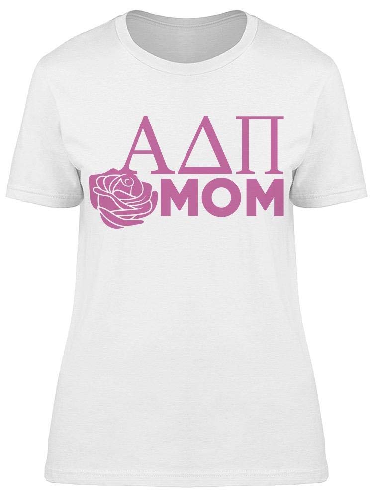 Smartprints Mom Rose Women's T-Shirt - Comfortable Cotton Casual Tee for Everyday Wear - Perfect for Mother's Day, Family Outings & Relaxing at Home