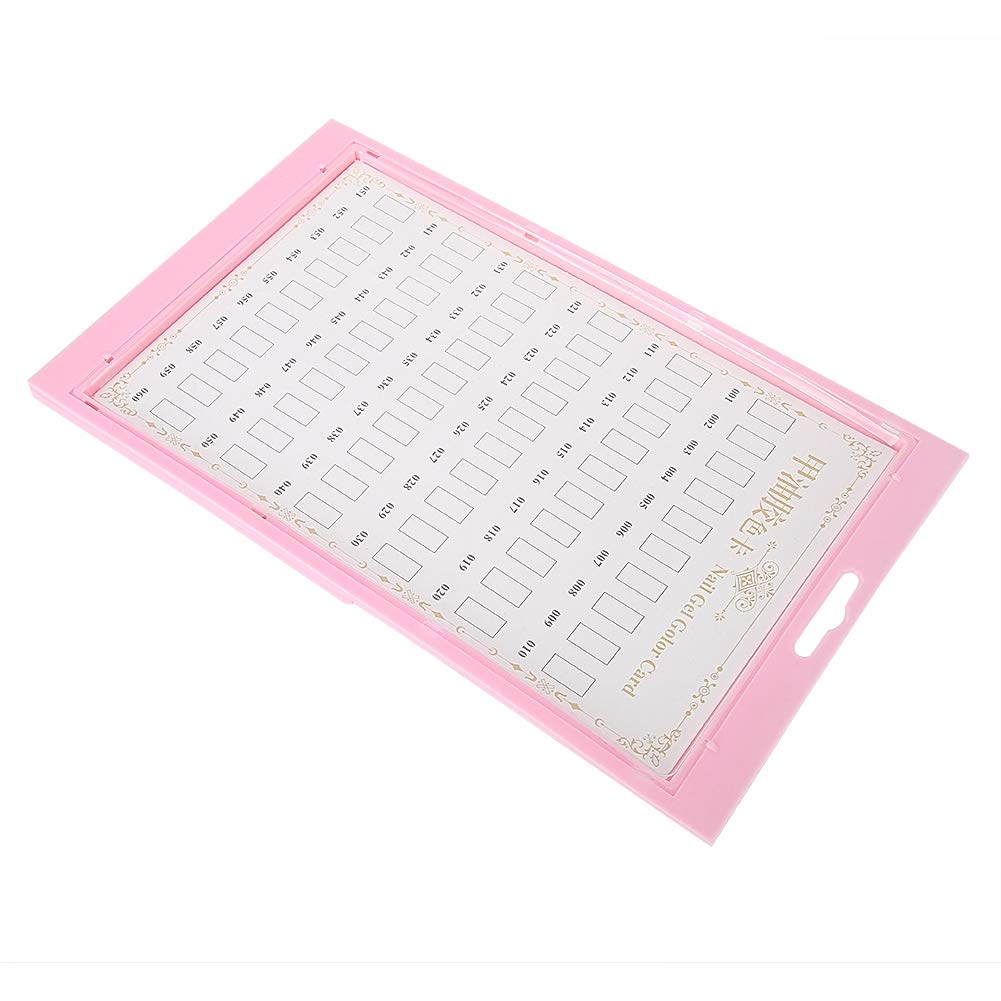 Eco-Friendly Portable Nail Polish Display Stand - Slim Manicure Tool for Nail Art Practice, Carving & Drawing (Pink) | Perfect for Salon Professionals & DIY Nail Enthusiasts at Home