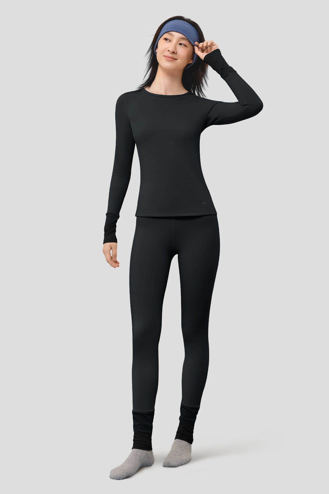 FitEssence Women's Thermal Base Layer Set - Moisture Wicking Long Sleeve Top & Leggings for Cold Weather, Yoga, Running & Outdoor Activities