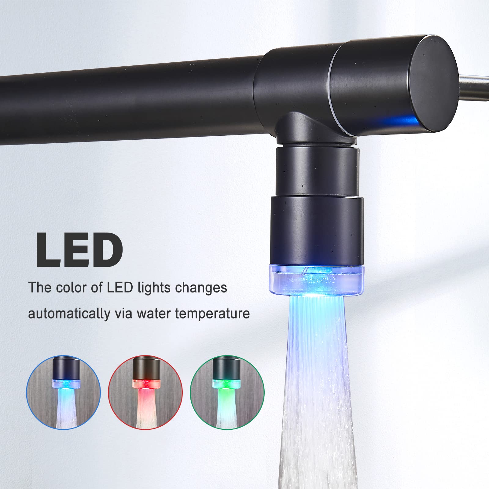 Stainless Steel Kitchen Faucet with Pull Down Sprayer for Modern Kitchens
