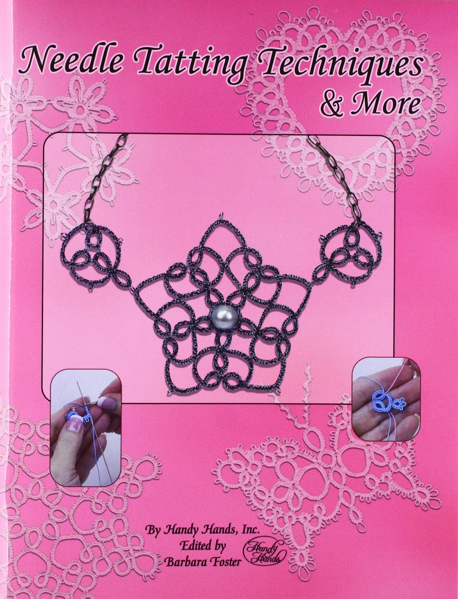 Handy Hands Tatting Book - Pink Lace Making Guide for Beginners & Advanced | DIY Crochet, Needlework & Craft Projects