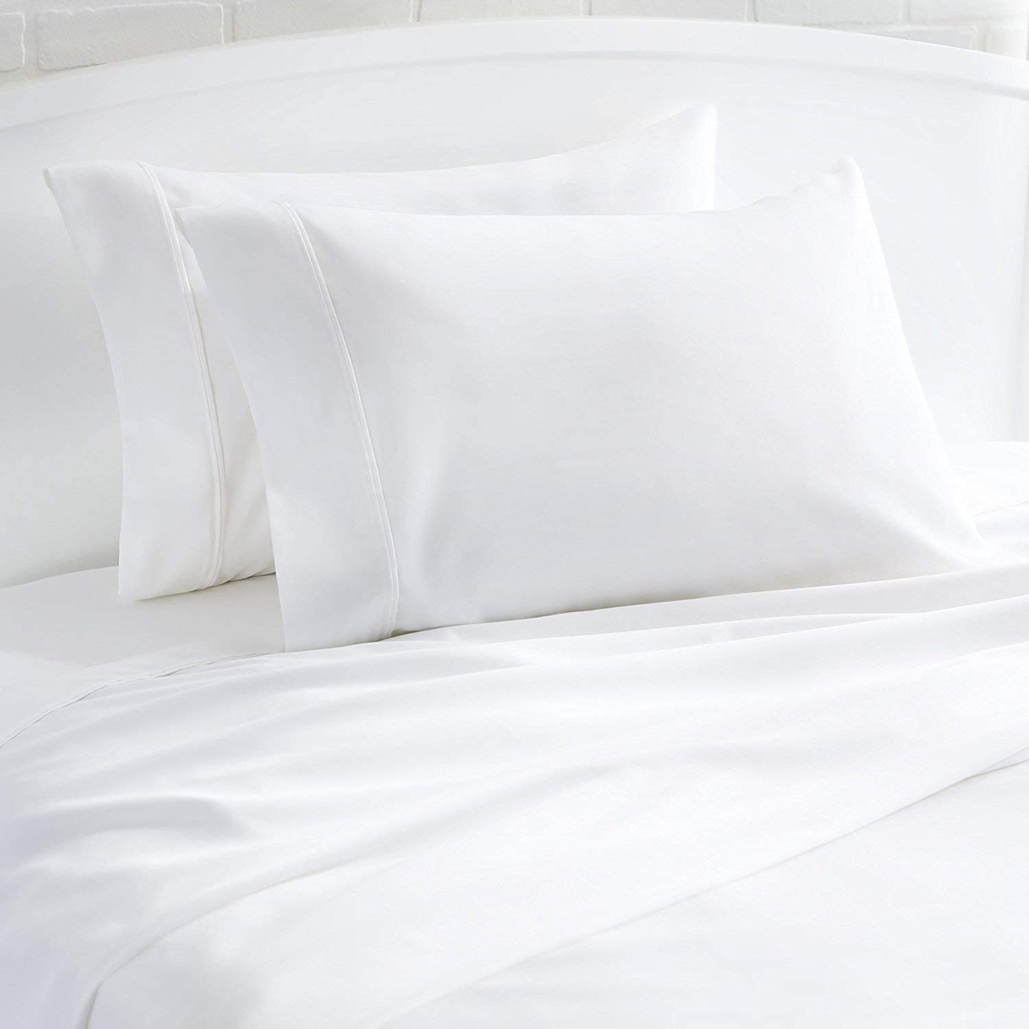 Premium 100% Egyptian Cotton Sheets for Cal King Bed - 800 Thread Count, Deep Pocket, Breathable & Soft, White - Perfect for Luxury Hotels, Master Bedrooms & Guest Rooms