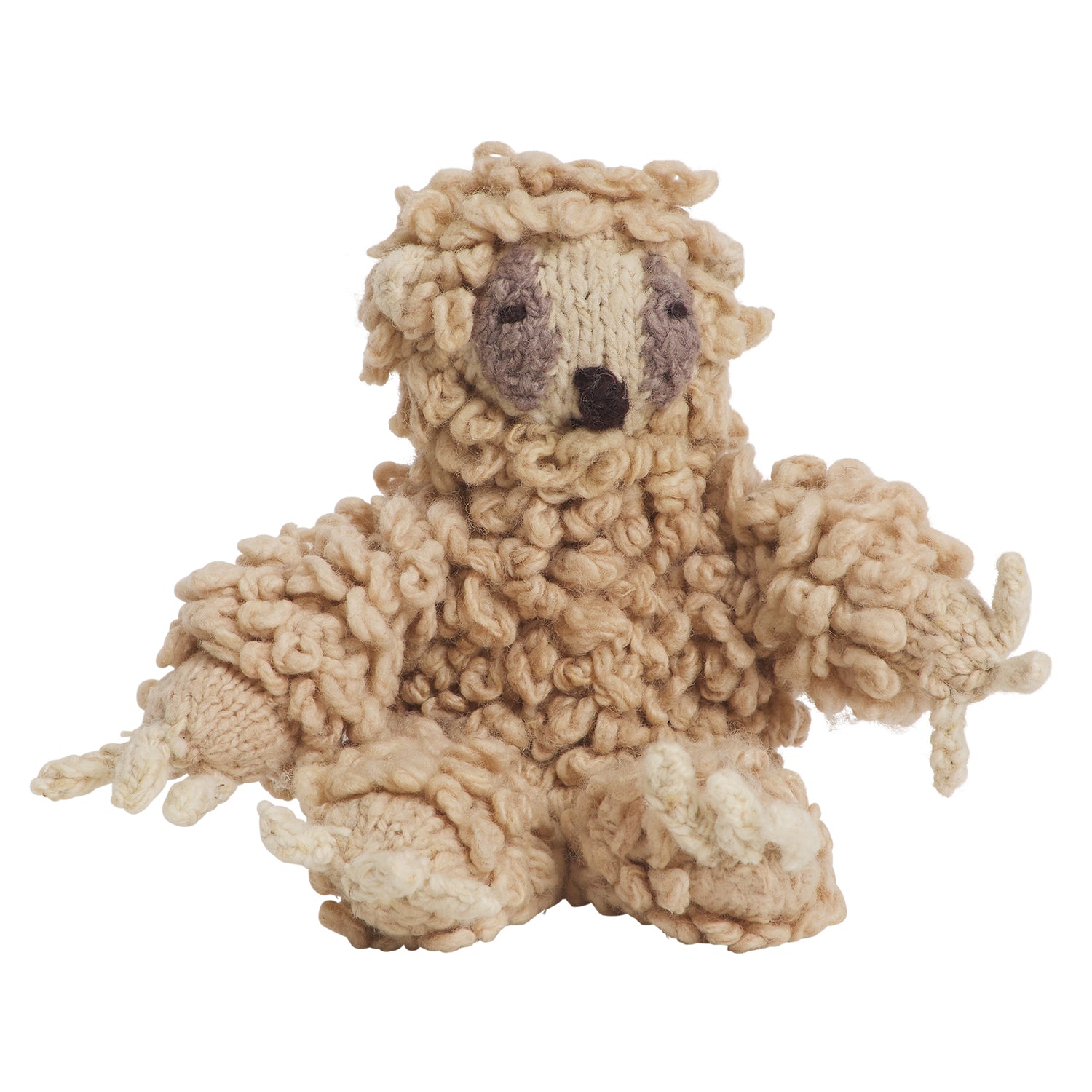 Soft Plush Wool Sloth Stuffed Animal - Small Cuddly Toy for Kids, Nursery Decor, Gift Idea | Perfect for Bedtime, Playtime & Nursery Room Decorations