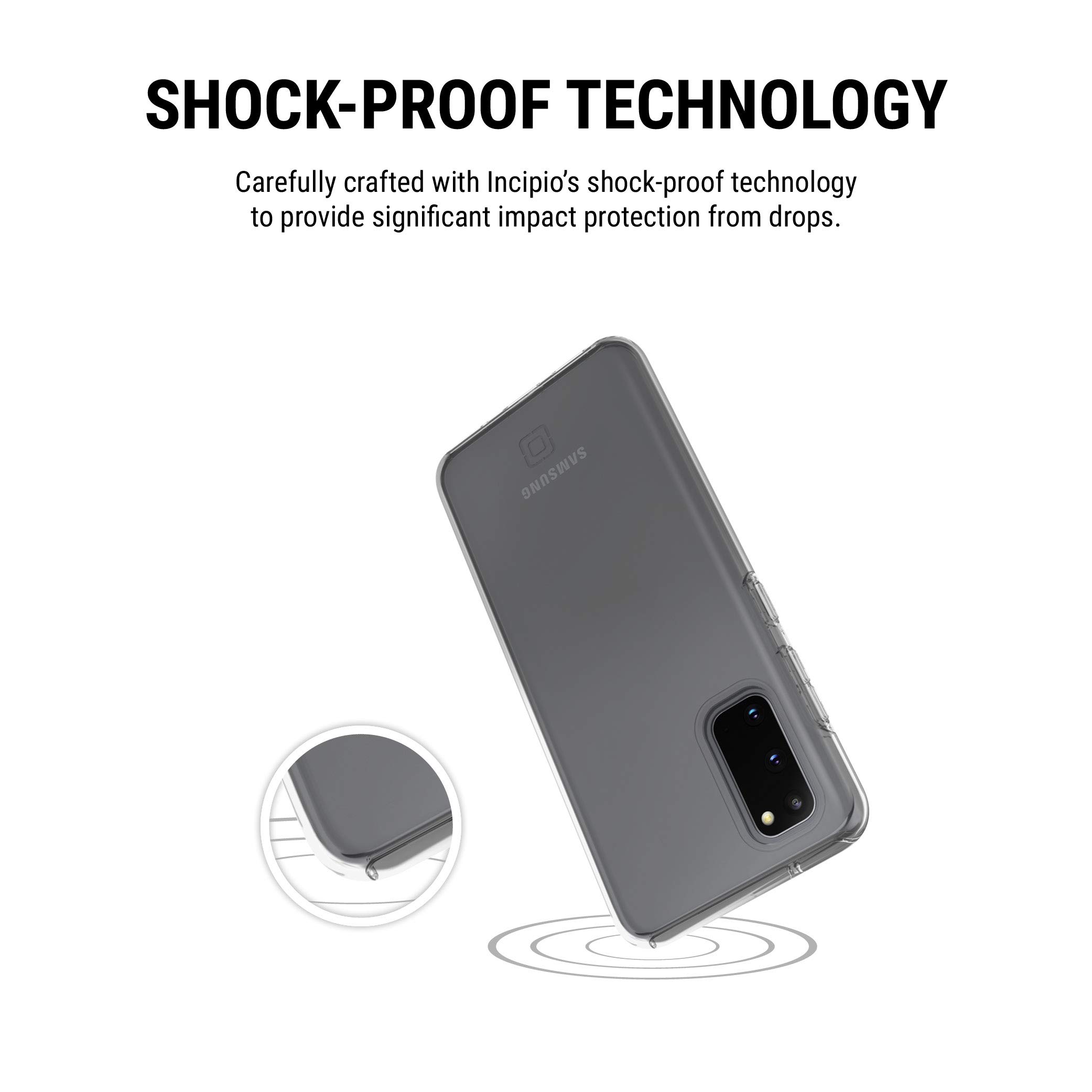 Incipio DualPro Protective Case for Samsung Galaxy S20 - Shockproof & Scratch-Resistant Clear Cover for Everyday Use & Travel Protection