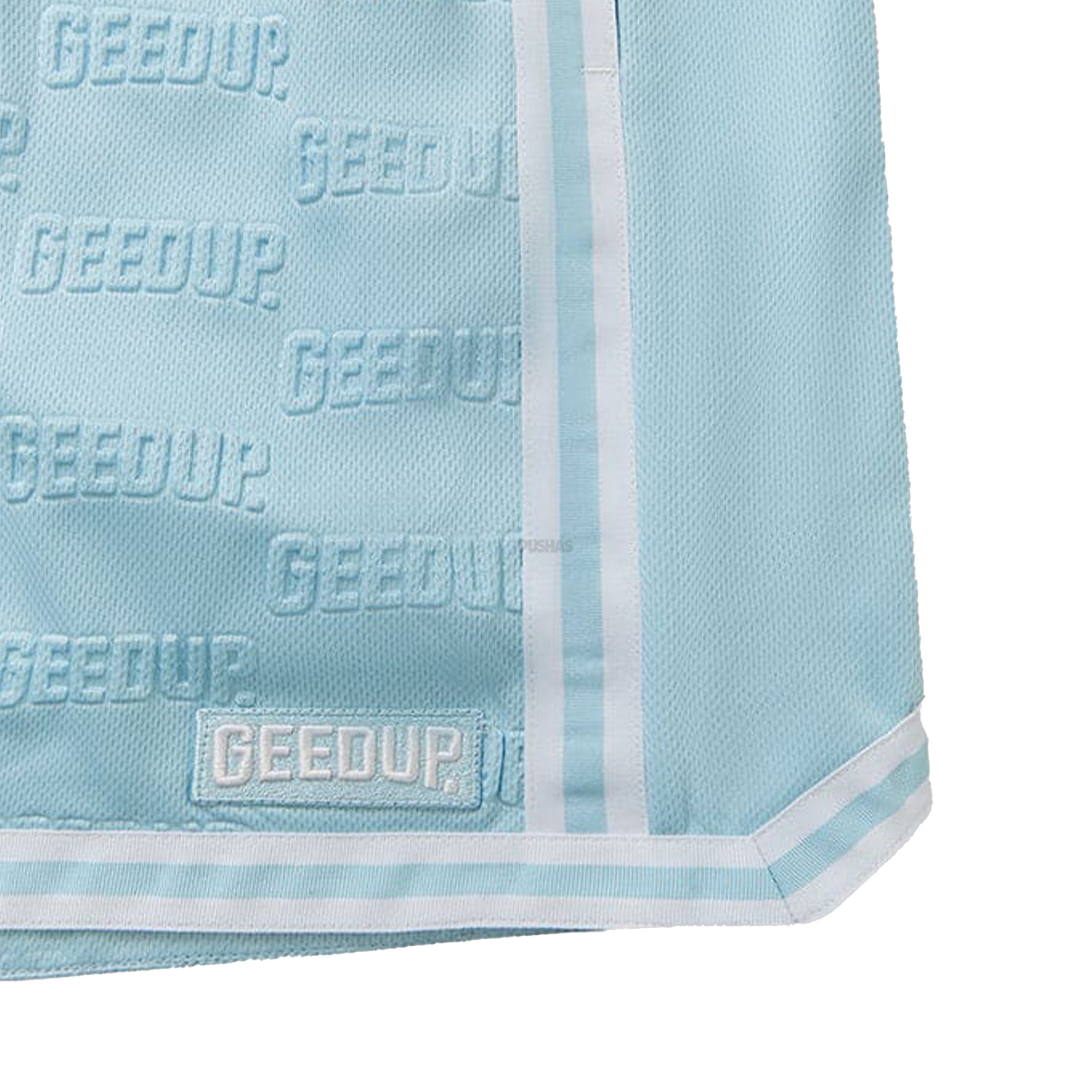 Geedup Emboss Mesh Shorts for Men - Cool Blue Athletic Running Shorts with Breathable Fabric | Perfect for Gym, Workout, and Casual Wear