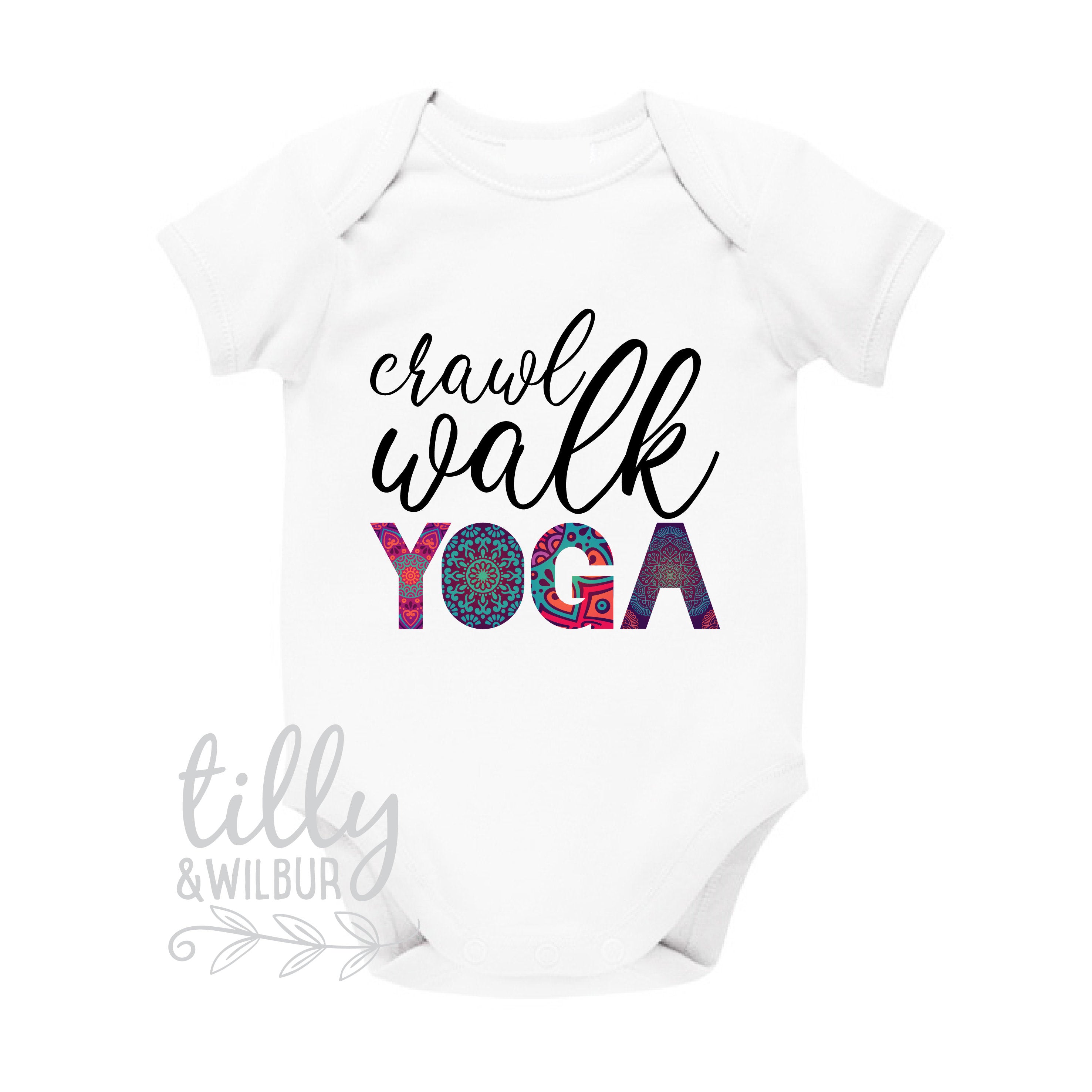 Organic Cotton Baby Bodysuit - Crawl Walk Yoga Outfit for Infants & Toddlers | Soft & Comfortable for Playtime, Yoga & Everyday Wear