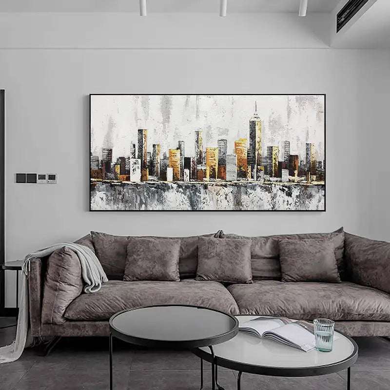 Urban Landscape Painting #UL 002 - Modern Wall Art for Home & Office Decor - Perfect for Living Room, Bedroom or Workspace