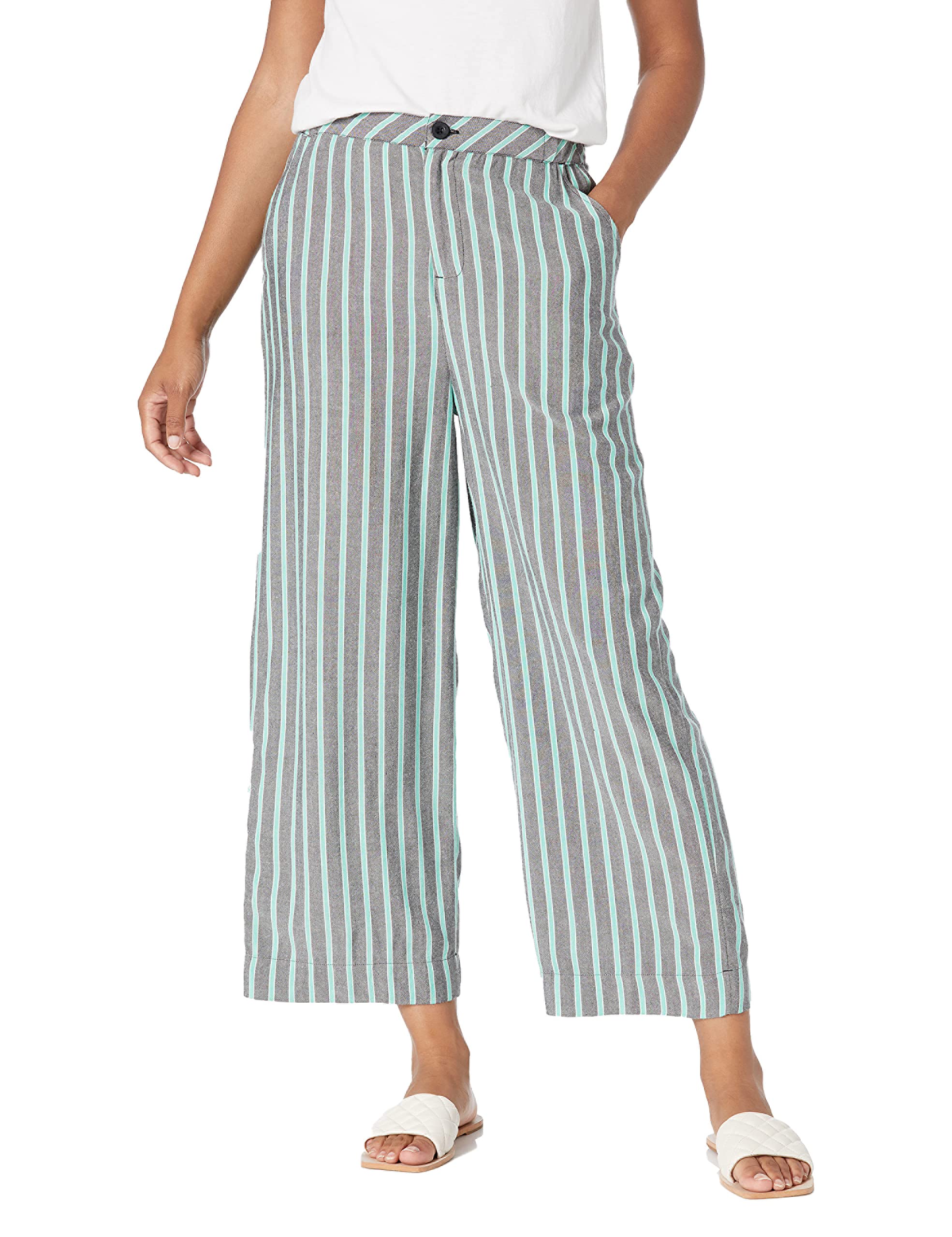 RVCA Women's Colt Wide Leg Trouser Pants - High Waisted Casual Lounge Pants for Yoga, Travel & Everyday Wear