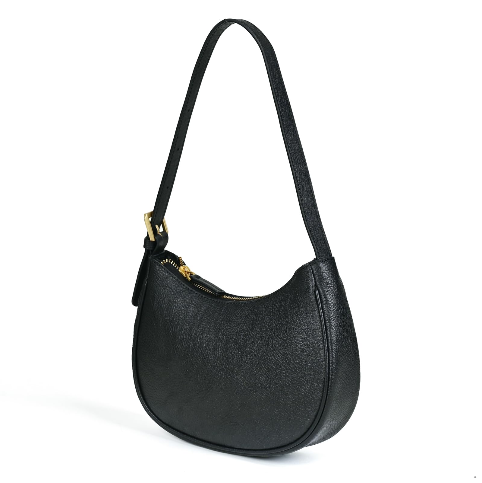 Genuine Leather Shoulder Bag for Women - Mini Clutch Purse, Tote & Crossbody Handbag with Zipper Closure | Perfect for Work, Travel & Evening Events