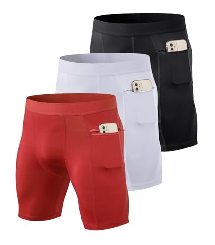 3 Pack-black+white+red