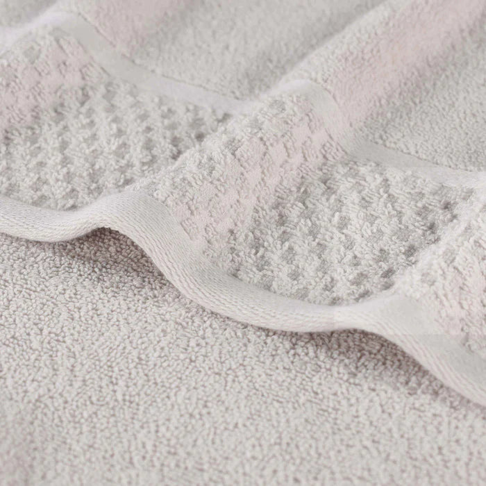 Premium Cotton Plush Soft Absorbent Jacquard 3-Piece Towel Set - Ultra Soft Bath, Beach & Spa Towels for Luxury Home & Travel Use