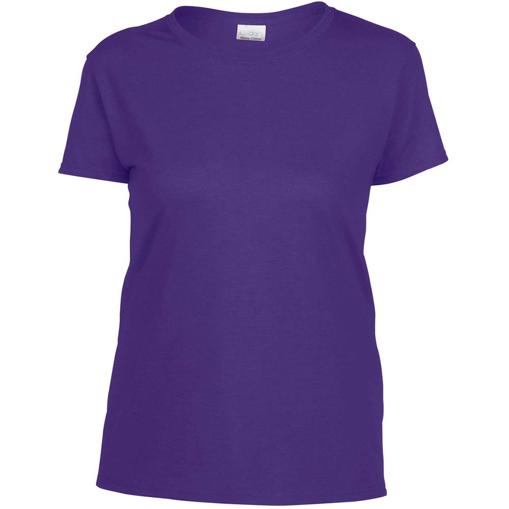 Gildan Women's Heavy Cotton Short Sleeve T-Shirt - Missy Fit, Black, Size Large - Perfect for Casual Wear, Workouts & Everyday Comfort