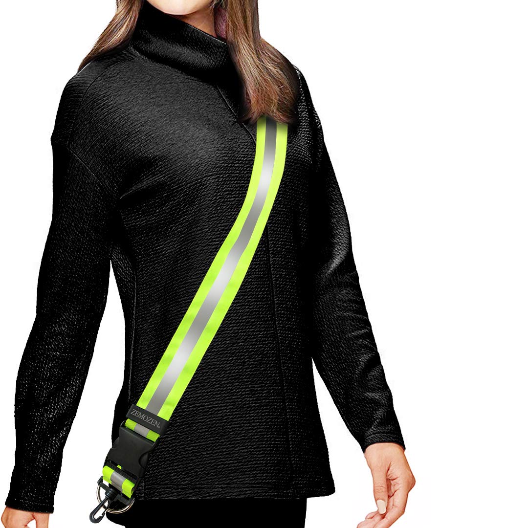 High Visibility Reflective Safety Sash for Night Running, Walking & Cycling - Adjustable Reflective Belt Replacement for Safety Vests - Perfect for Jogging, Dog Walking & Outdoor Night Activities