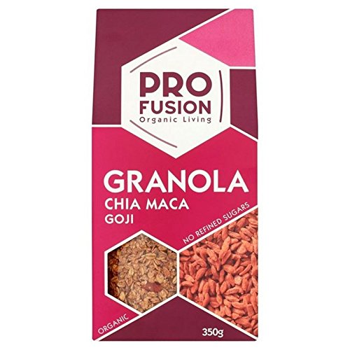 Organic Chia Profusion Granola with Goji & Maca - 350g | Superfood Breakfast Cereal, Healthy Snack for Energy & Weight Management | Perfect for Smoothie Bowls, Yogurt Toppings & On-the-Go Nutrition