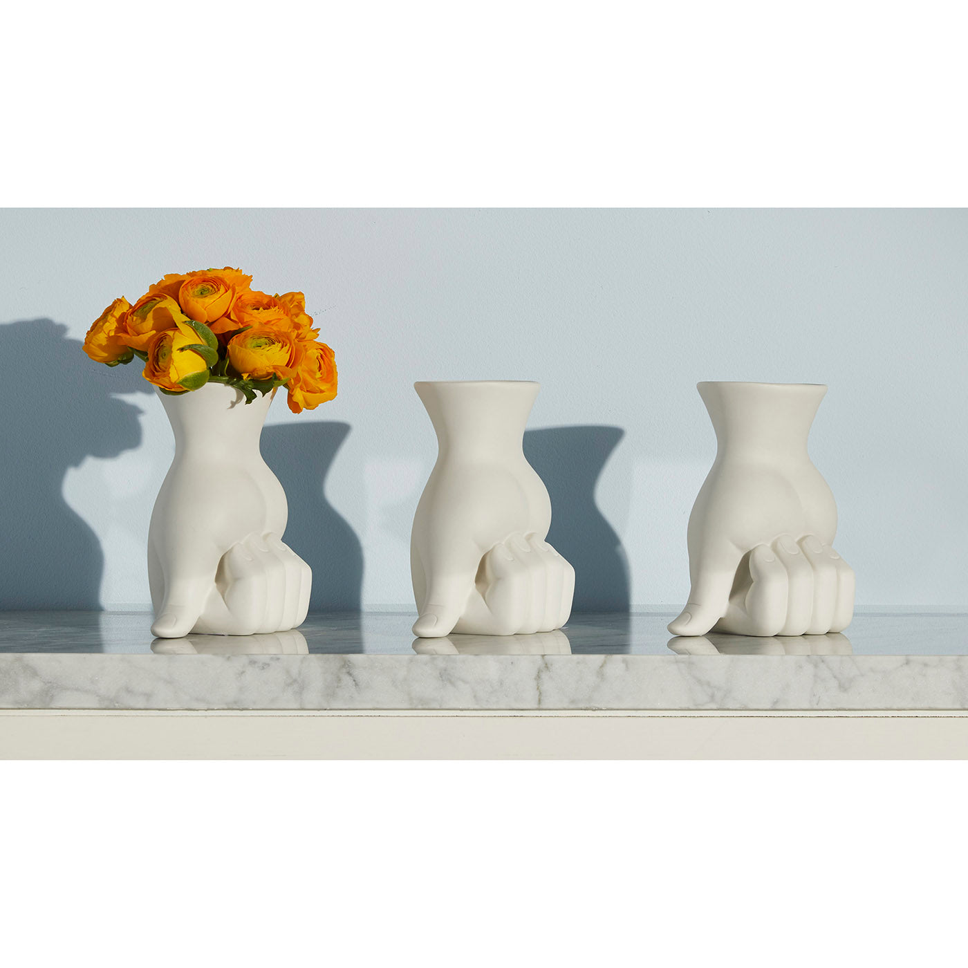 Marcel Vase - Elegant Ceramic Flower Vase for Home Decor, Wedding Centerpiece & Gift Idea - Perfect for Living Room, Dining Table & Office Desk Decorations