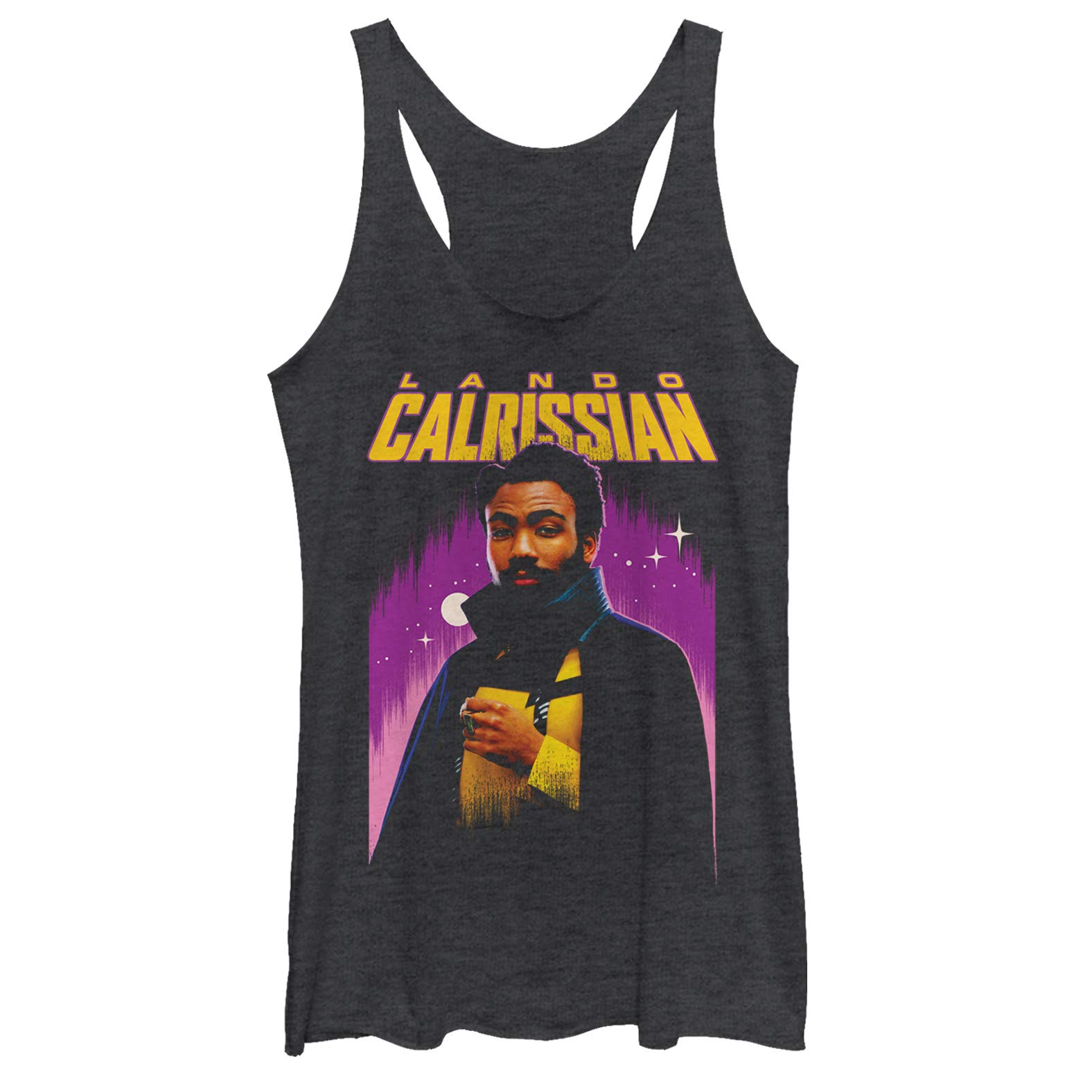 Star Wars Women's Han Solo LC Color Tri-Blend Racerback Layering Tank Top | Soft Vintage Style for Cosplay & Casual Wear