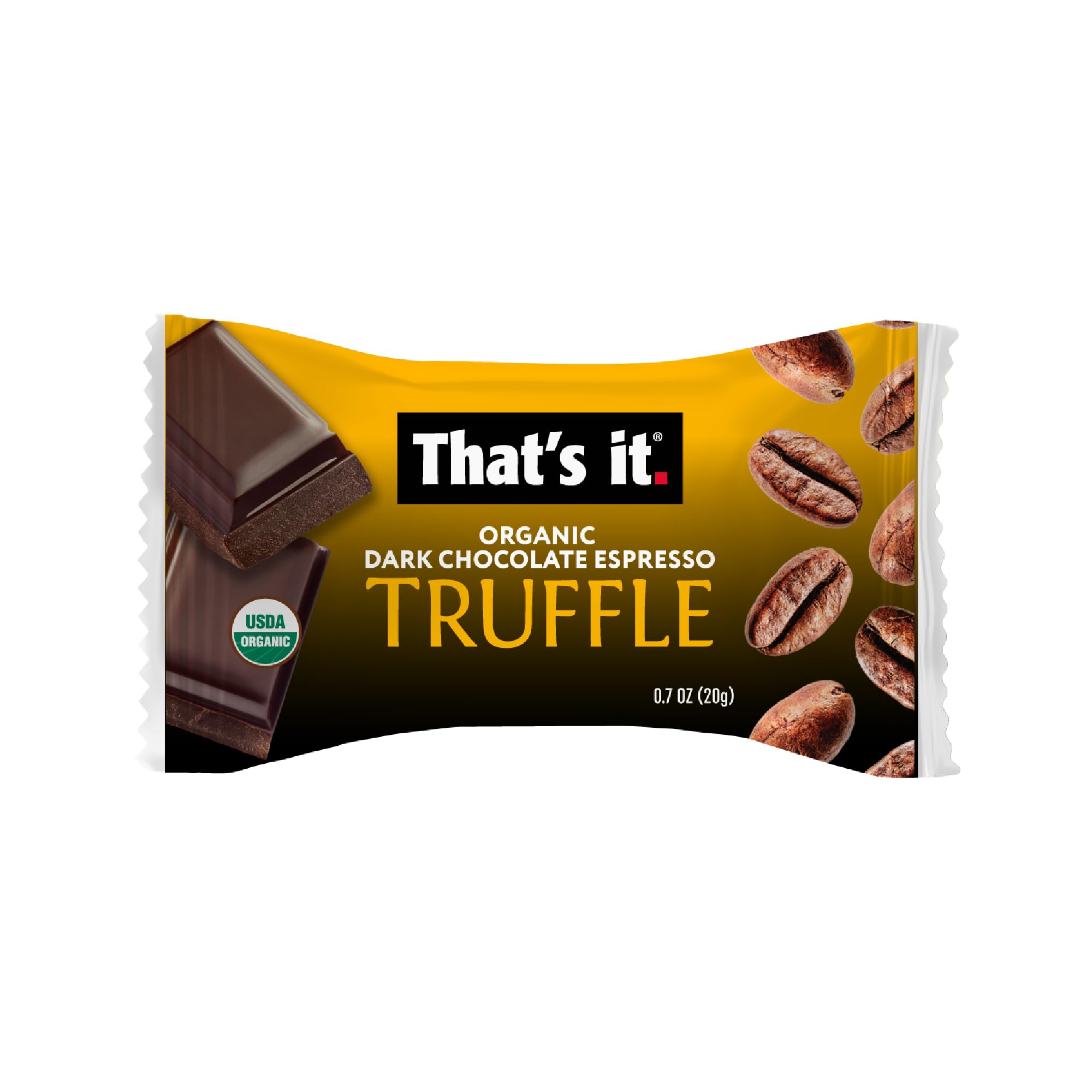 Organic Dark Chocolate Espresso Truffles - Vegan, Gluten-Free, Allergy Friendly (18 Pack) | 1 Truffle = 1 Espresso Shot | Perfect for On-the-Go Energy, Office Snacks & Coffee Lovers