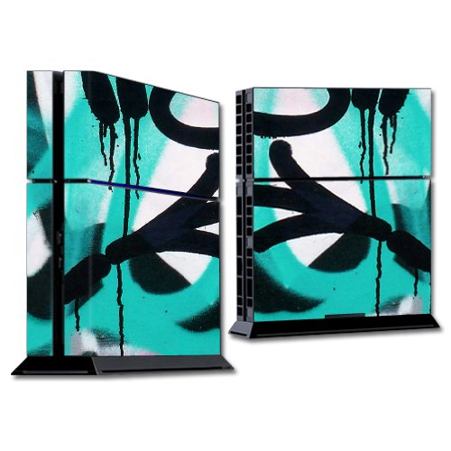 MightySkins Custom Vinyl Skin Wrap Sticker for Sony PlayStation 4 (PS4) Console - Protective Decorative Cover with Graffiti Tag Design - Perfect for Gaming Setups & Personalization