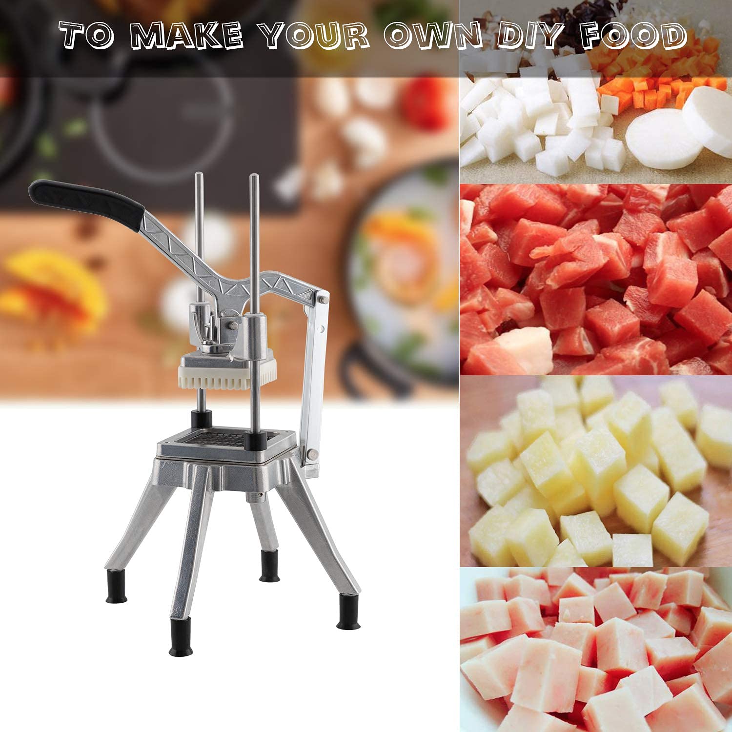 Commercial Vegetable Chopper with 1/4