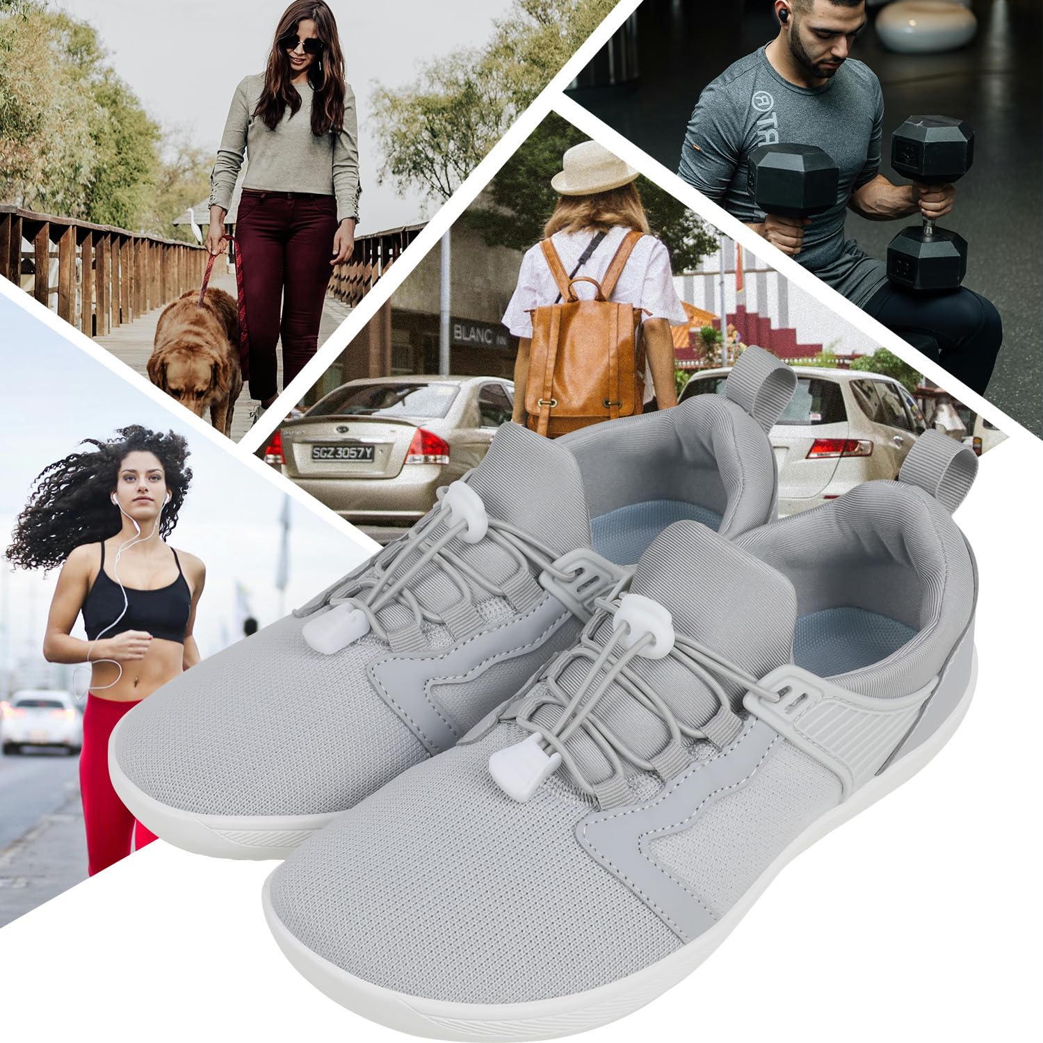 Barefoot Shoes for Men & Women - Minimalist Cross-Trainers with Wide Toe Box | Zero Drop Sole for Trail Running, Walking & Gym Workouts | Grounded Footwear for Natural Movement & Outdoor Activities