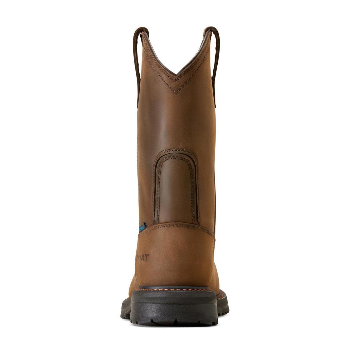 RigTEK Composite Toe CSA Certified Waterproof Work Boots for Men - Oil & Slip Resistant, Distressed Brown Leather - Ideal for Construction, Warehouse & Outdoor Work
