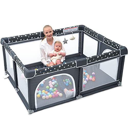 ANGELBLISS Baby Playpen with Gate - 63
