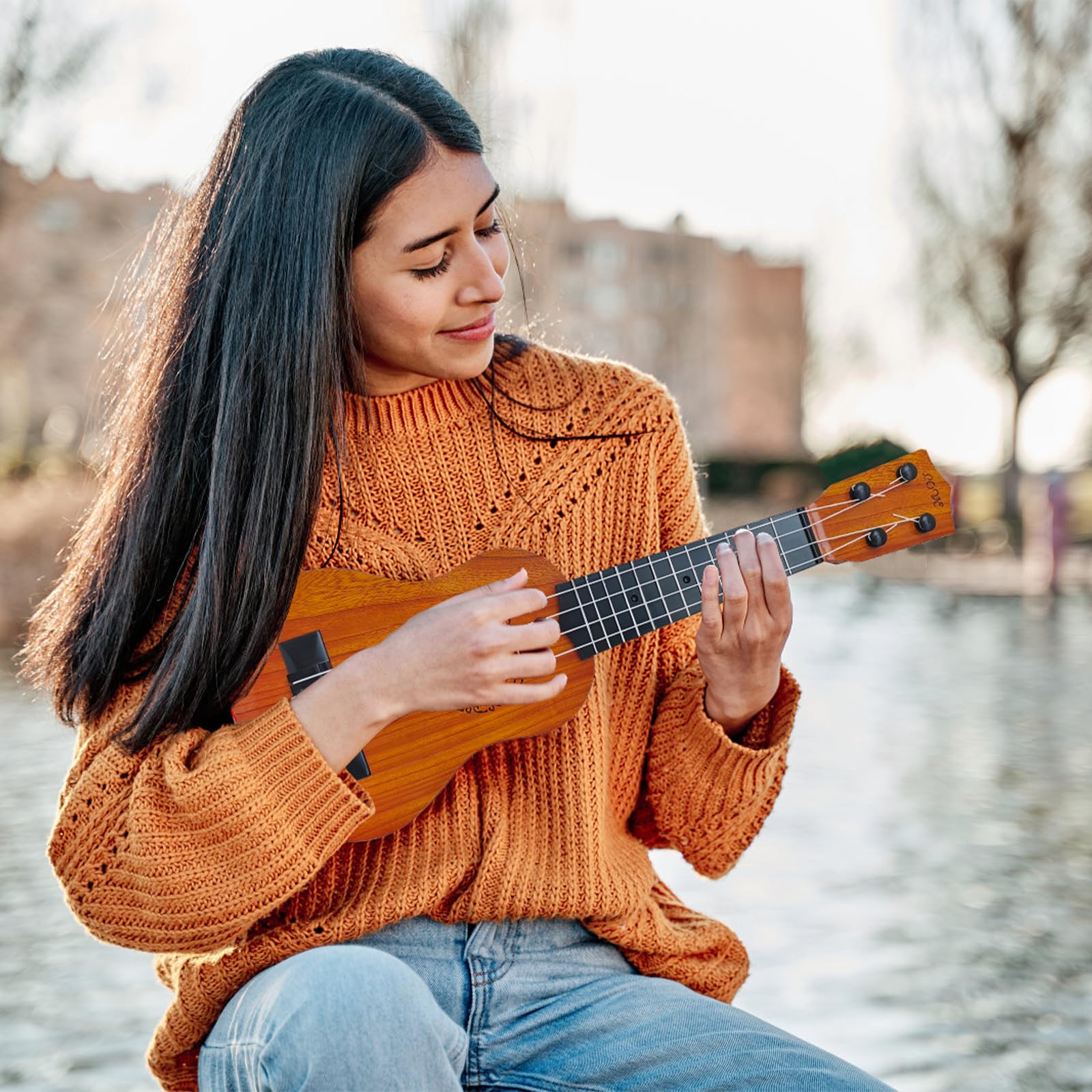 **17 Inch Kids Ukulele Guitar Toy - 4 String Classical Musical Instrument for Toddlers & Preschoolers | Educational Learning Toy for Music Lovers, Birthday Gifts & Early Childhood Development**